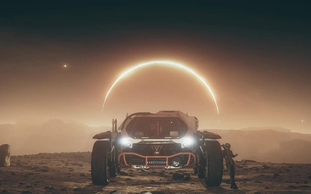 Star Citizen planetary navigation and point-of-interest imagery illustrating the distinction between major destinations and local exploration