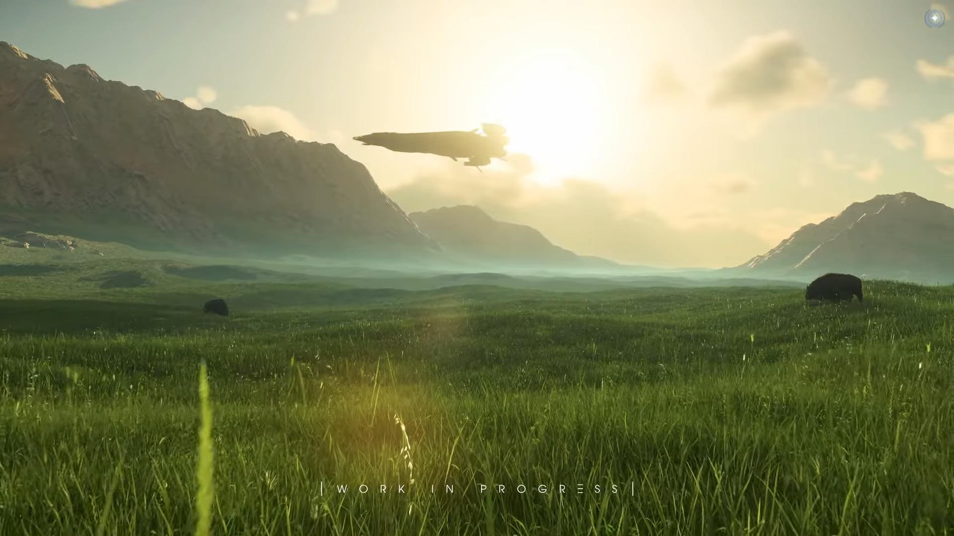 Star Citizen planetary landscape illustrating the scale and environmental detail targeted by Genesis Planet Tech V5